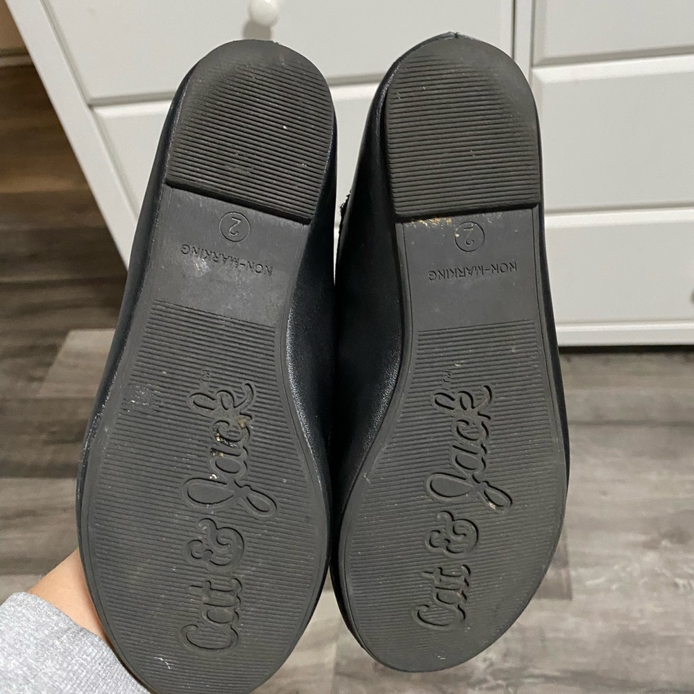Cat and Jack Black Ballet Flats size 2 - Picture 3 of 7
